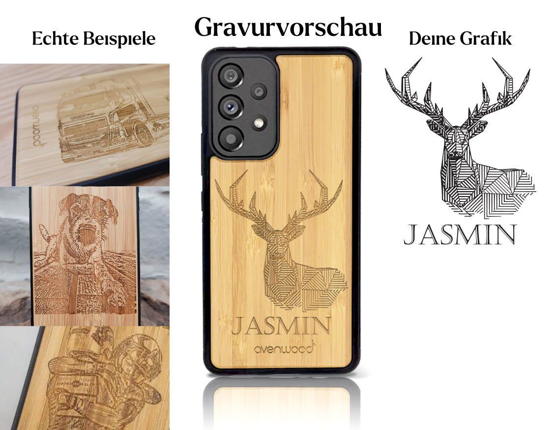 INDIVIDUELL Samsung Galaxy A53 Bambus-Kunststoff