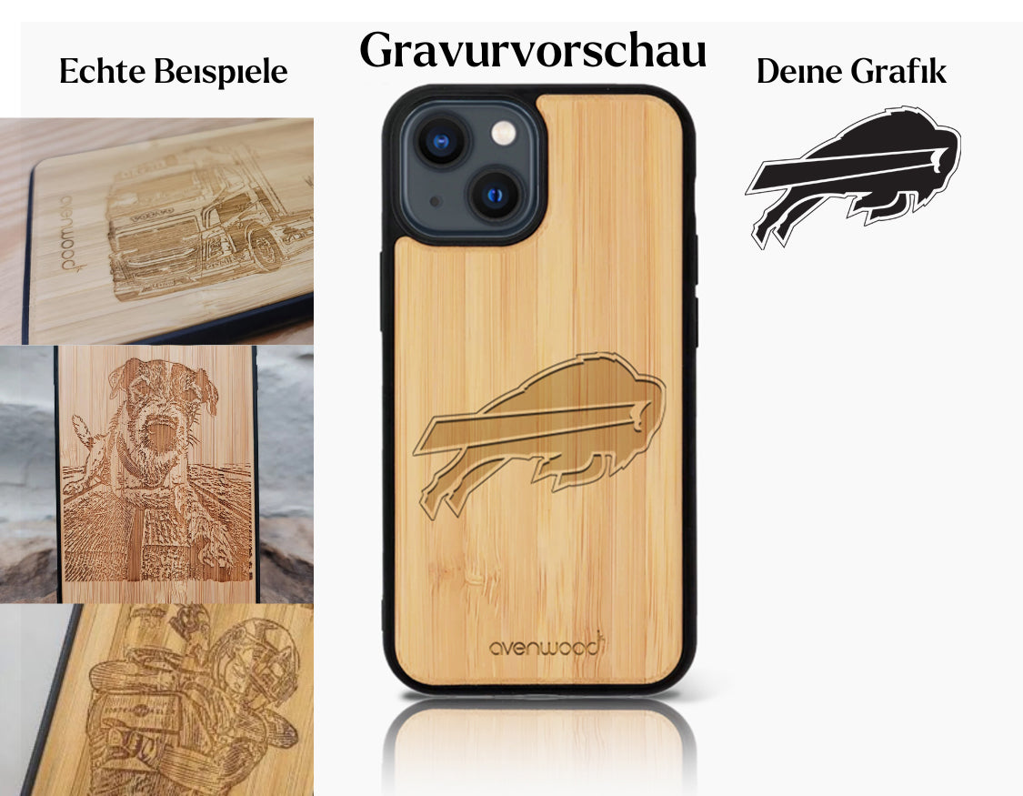 INDIVIDUELL iPhone 15 Pro Max Bambus-Kunststoff