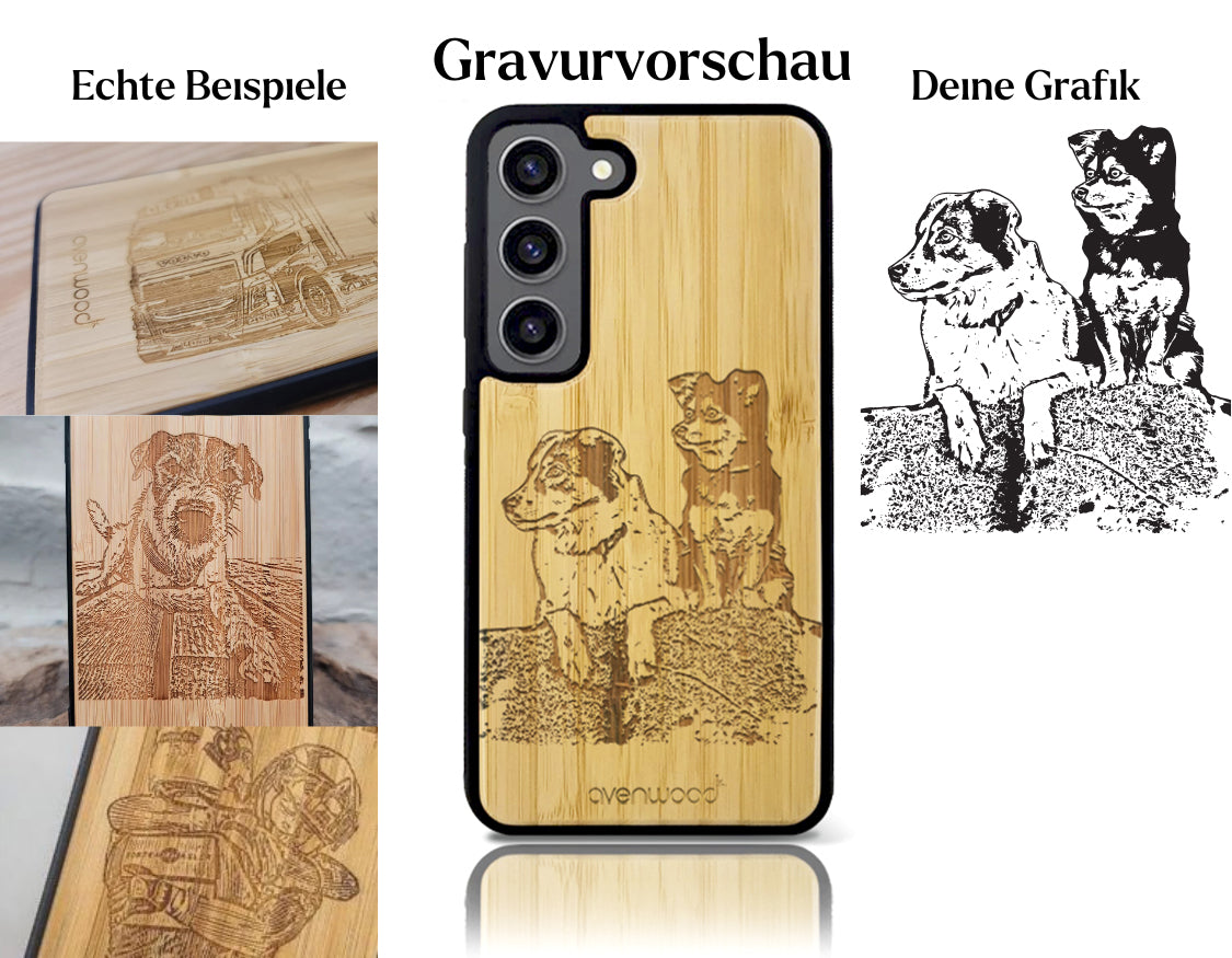 INDIVIDUELL Samsung Galaxy S23 Bambus-Kunststoff