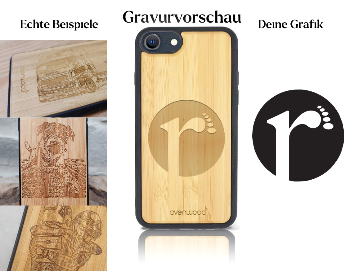 INDIVIDUELL iPhone 8 Bambus-Kunststoff