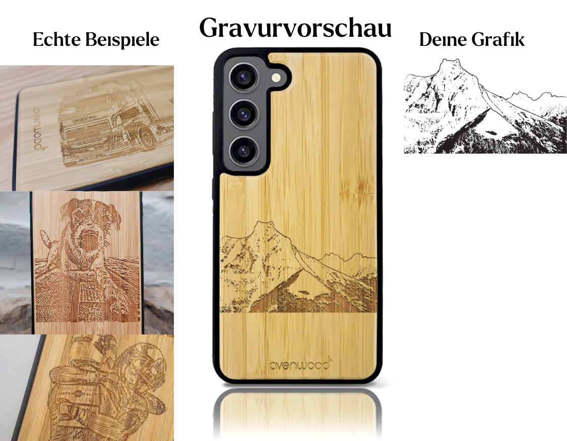 INDIVIDUELL Samsung Galaxy S23 FE Bambus-Kunststoff