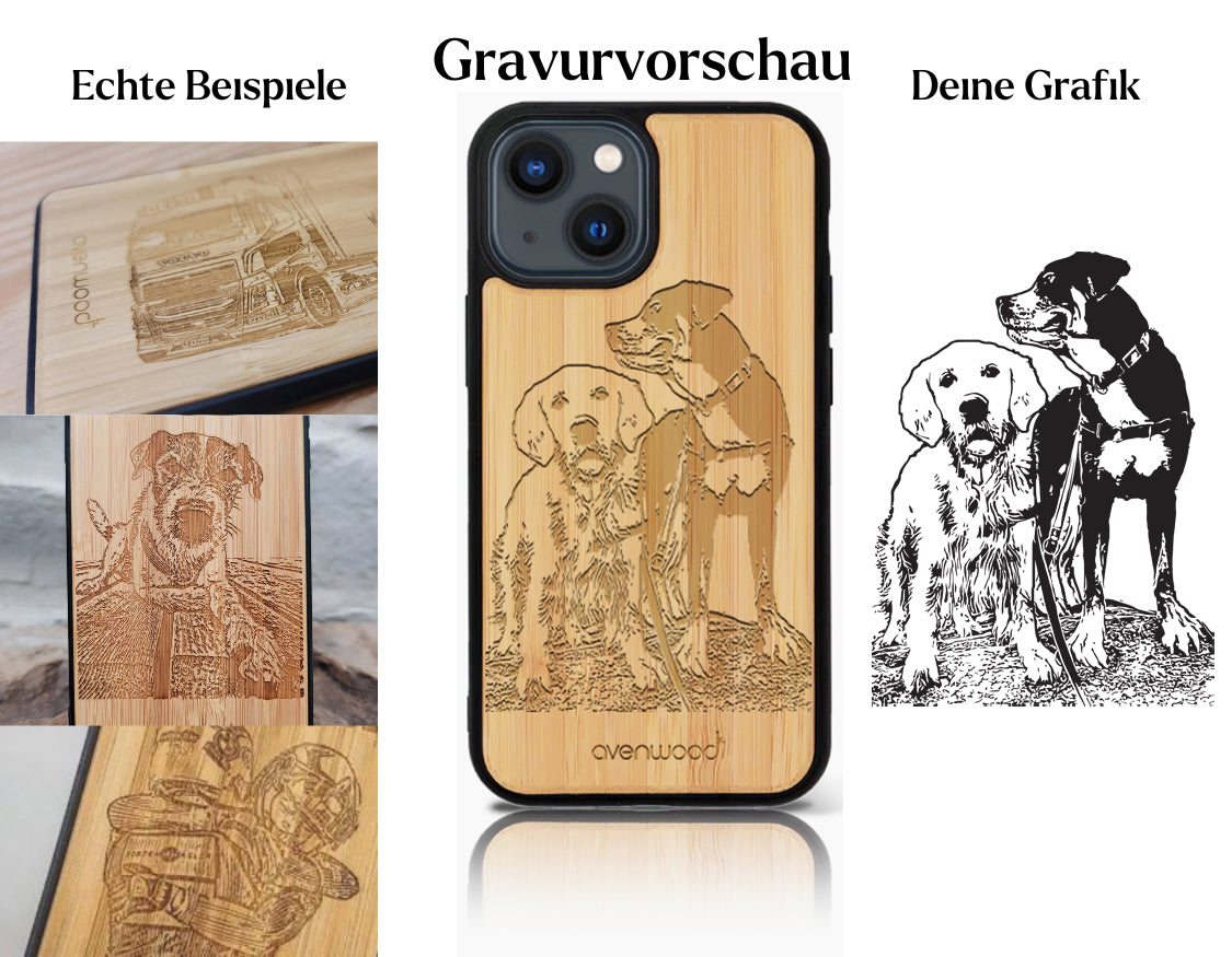 INDIVIDUELL Alexandra Stampfli iPhone 14 Bambus-Kunststoff