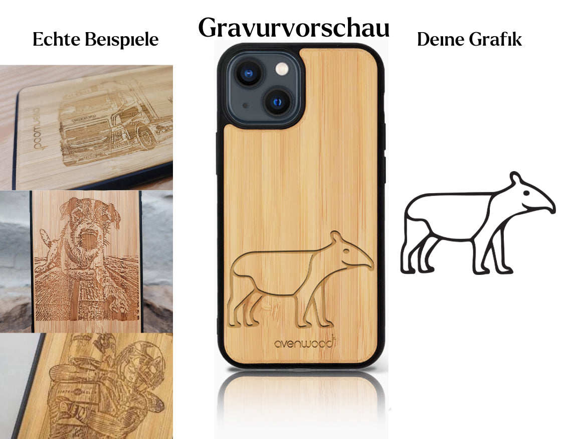 INDIVIDUEL Nicola Keller iPhone 14 en plastique bambou