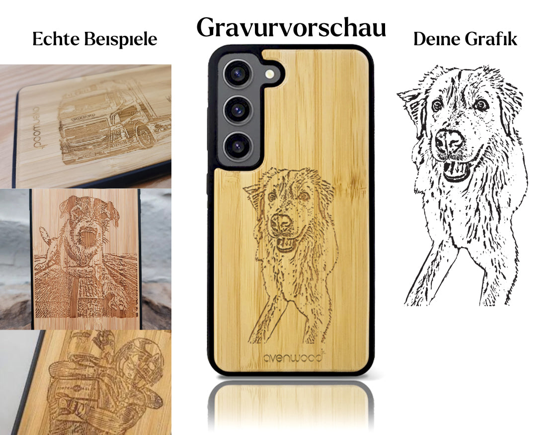 INDIVIDUELL Samsung Galaxy S23 Plus Bambus-Kunststoff