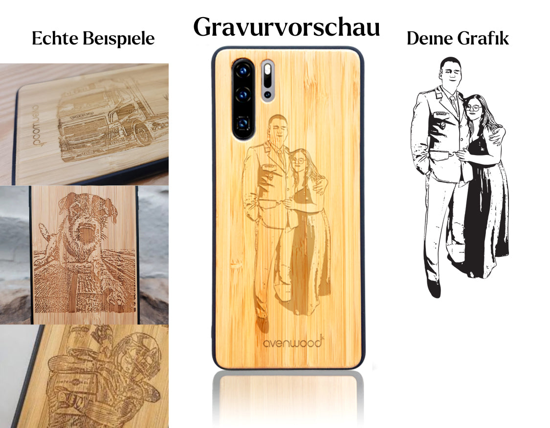 INDIVIDUEL Huawei P30 Pro plastique bambou