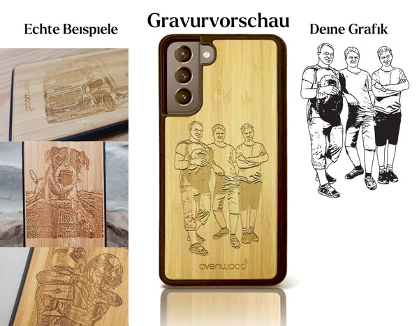 INDIVIDUELL Samsung Galaxy A52 Bambus-Kunststoff