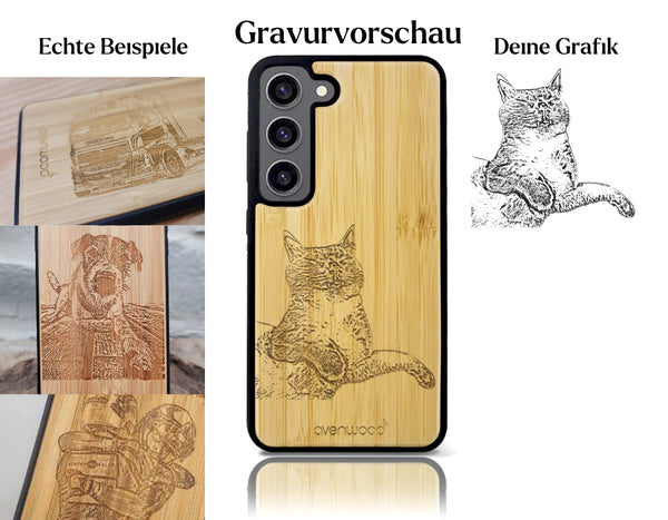 INDIVIDUELL Samsung Galaxy S23 Bambus-Kunststoff