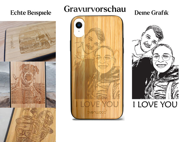 INDIVIDUELL iPhone XR Bambus-Kunststoff