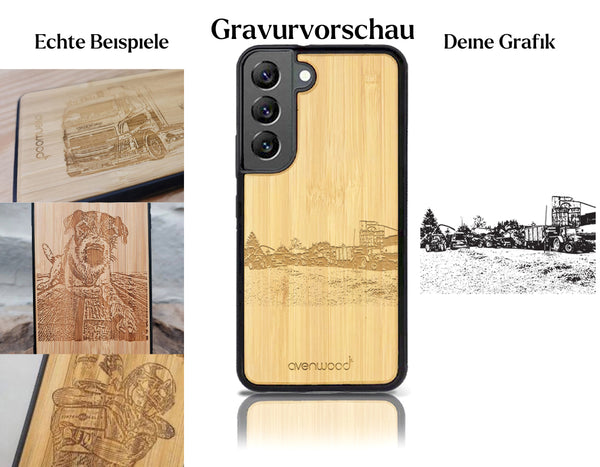 INDIVIDUELL Samsung Galaxy S22 Bambus-Kunststoff