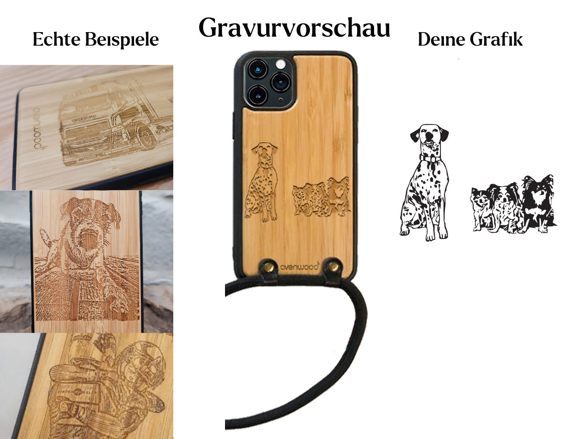 Coque INDIVIDUELLE pour iPhone 11 Pro à accrocher autour du cou