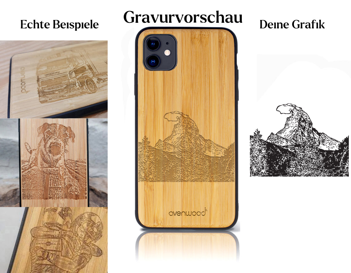 INDIVIDUELL iPhone 11 Bambus-Kunststoff