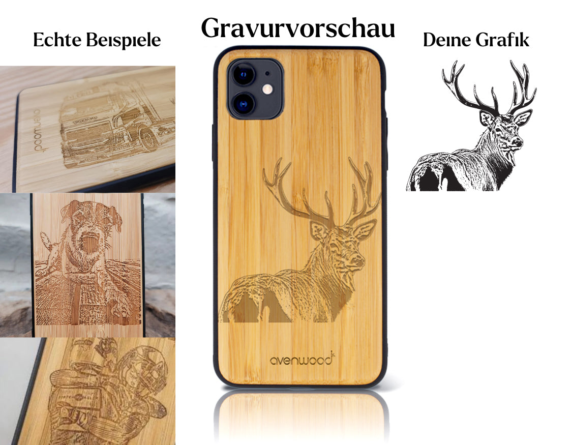 INDIVIDUELL iPhone 11 Bambus-Kunststoff