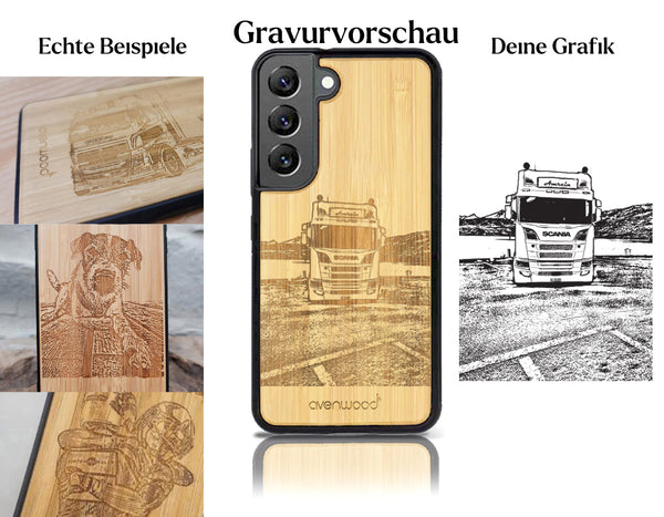 INDIVIDUELL Samsung Galaxy S22 Bambus-Kunststoff