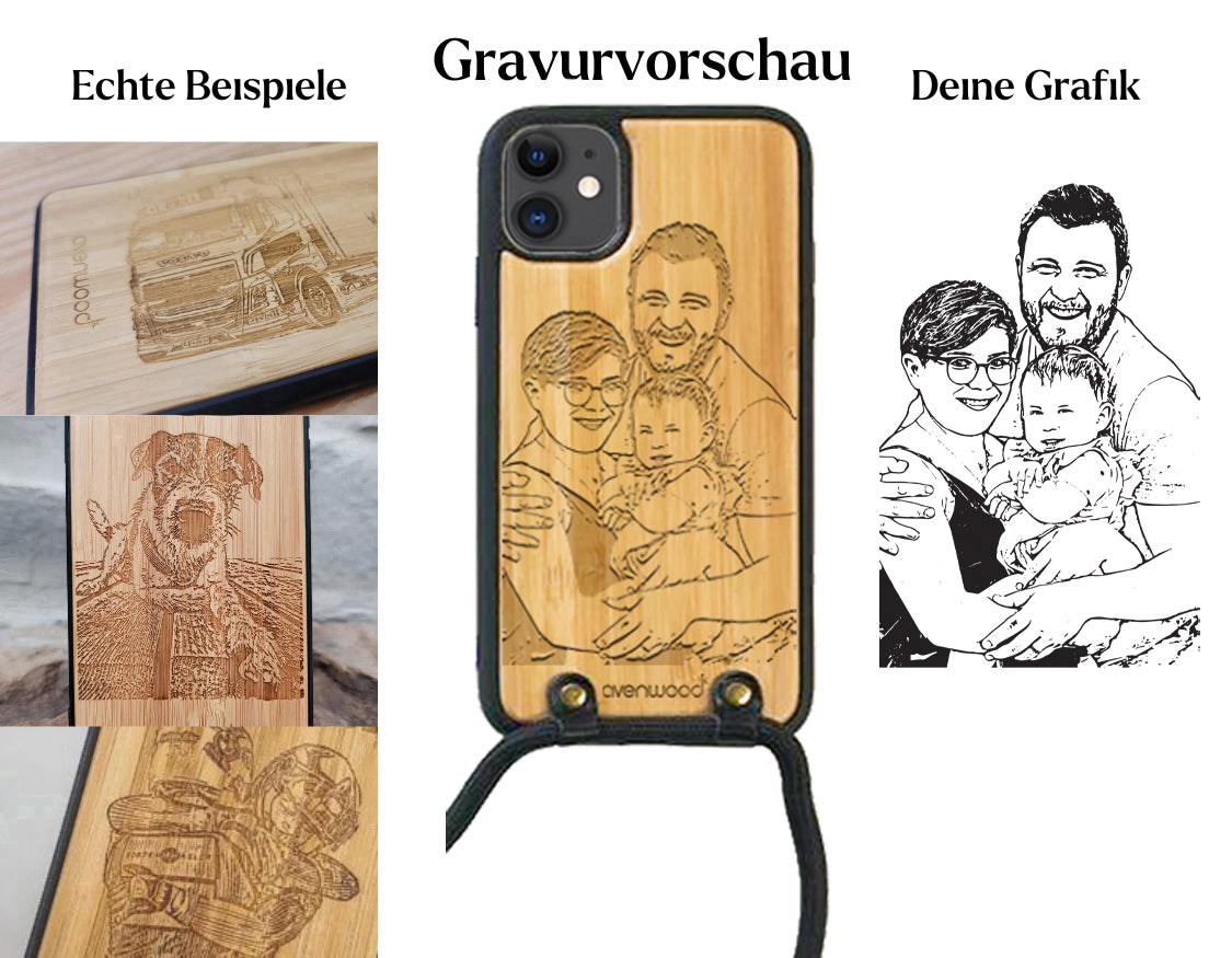 Coque iPhone 11 INDIVIDUELLE à accrocher autour du cou