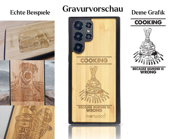INDIVIDUELL Samsung Galaxy S22 Ultra Bambus-Kunststoff