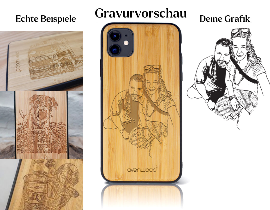 INDIVIDUELL iPhone 11 Bambus-Kunststoff
