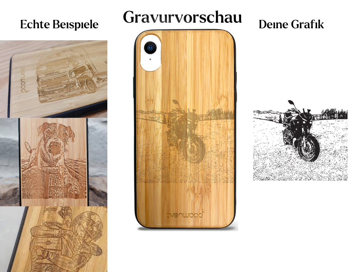INDIVIDUELL iPhone XR Bambus-Kunststoff