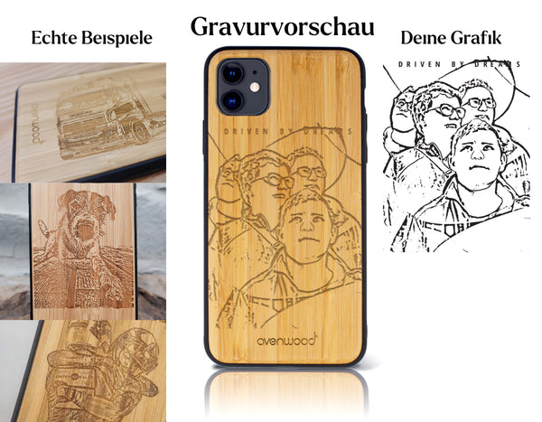INDIVIDUELL iPhone 11 Bambus-Kunststoff