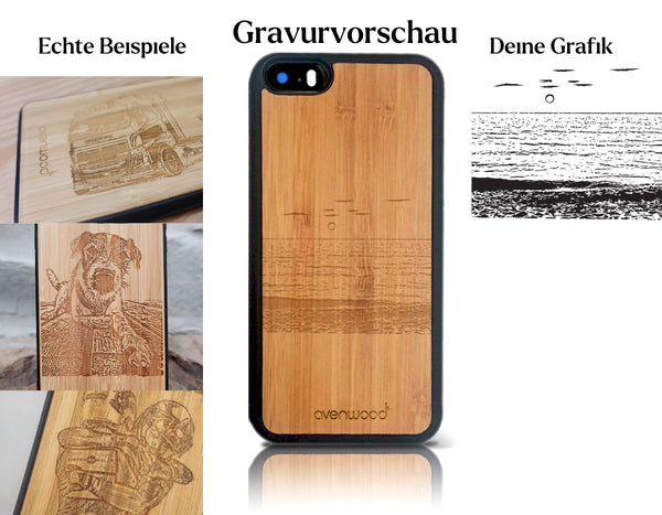 INDIVIDUELL iPhone 5 / SE Bambus-Kunststoff