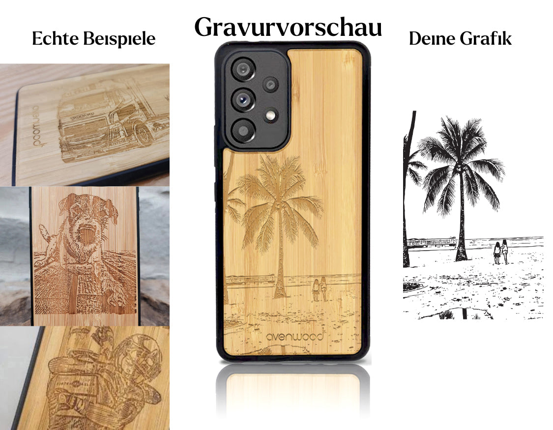 INDIVIDUELL Samsung Galaxy A53 Bambus-Kunststoff