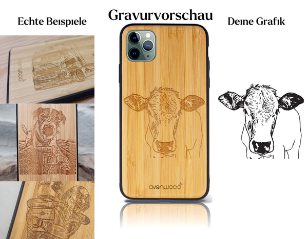 INDIVIDUEL Julia Hipp iPhone 11 Pro plastique bambou