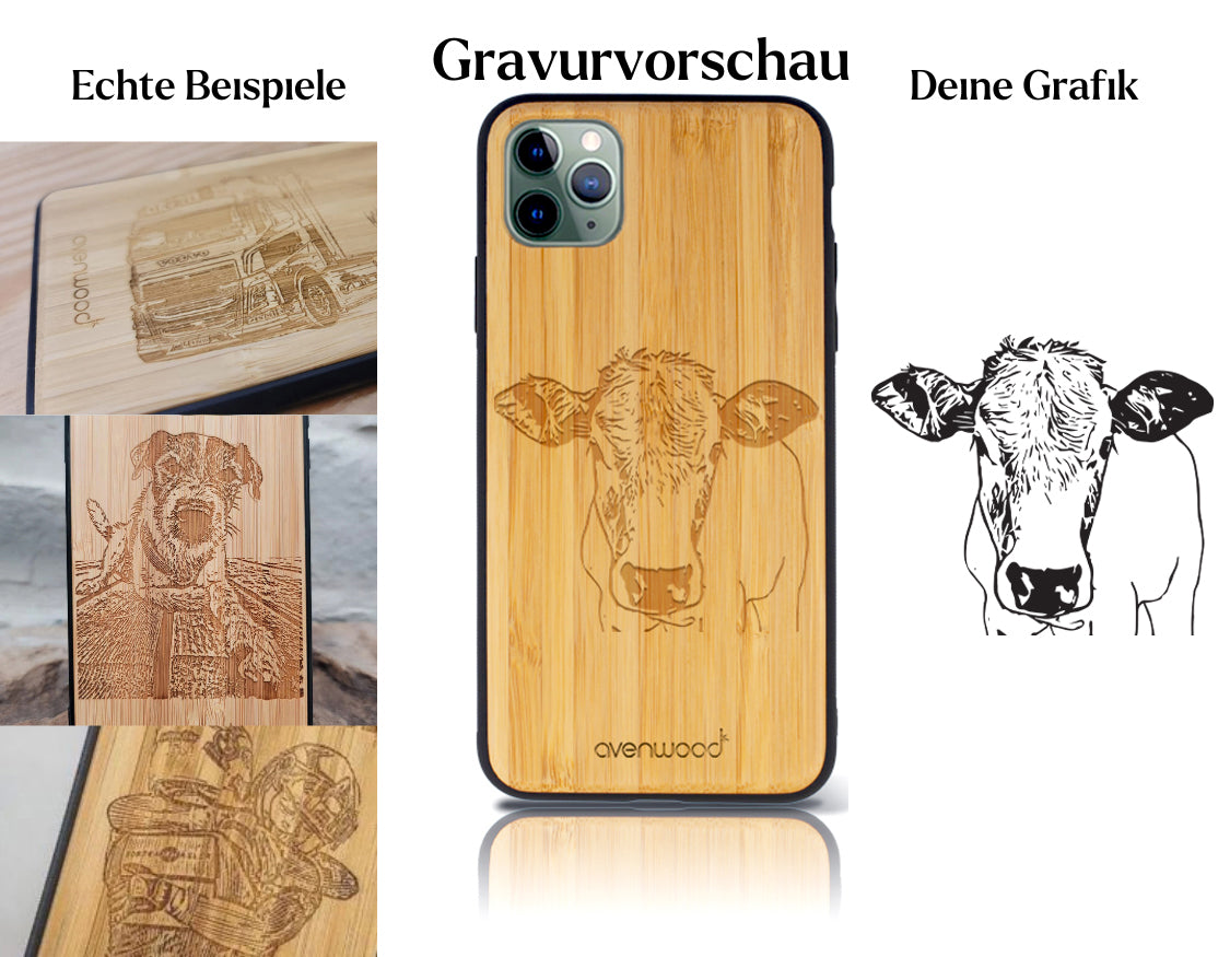INDIVIDUEL Julia Hipp iPhone 11 Pro plastique bambou