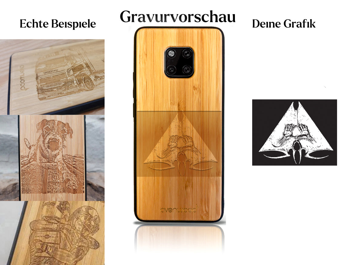 INDIVIDUEL Huawei Mate 20 Pro plastique bambou