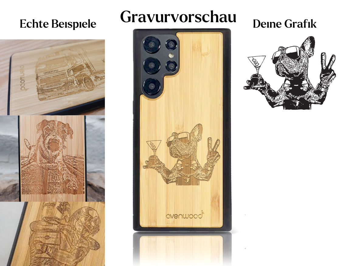 INDIVIDUEL Samsung Galaxy S22 Ultra bambou plastique