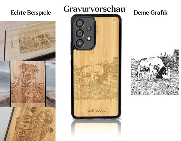 INDIVIDUELL Samsung Galaxy A53 Bambus-Kunststoff