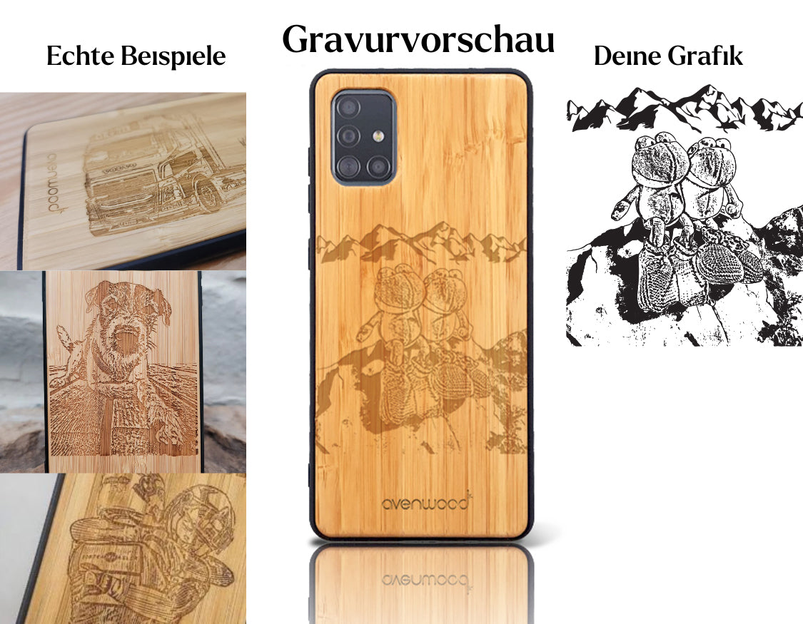 INDIVIDUELL Samsung Galaxy A51 Bambus-Kunststoff