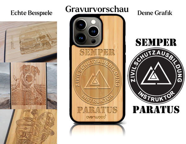 INDIVIDUELL Jerry Maggio iPhone 13 Pro Max Bambus-Kunststoff