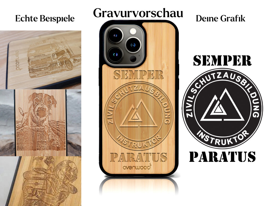 INDIVIDUEL Jerry Maggio iPhone 13 Pro Max bambou plastique