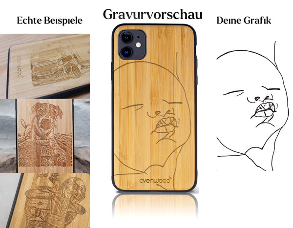 INDIVIDUELL iPhone 11 Bambus-Kunststoff