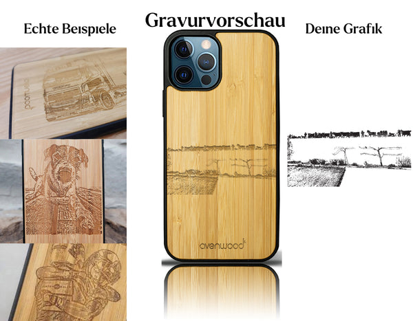INDIVIDUELL Bea Belloni iPhone 12 Pro Bambus-Kunststoff