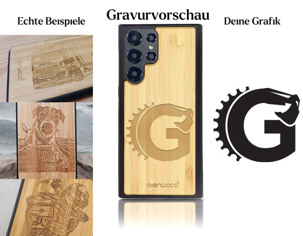 INDIVIDUELL Samsung Galaxy S22 Ultra Bambus-Kunststoff