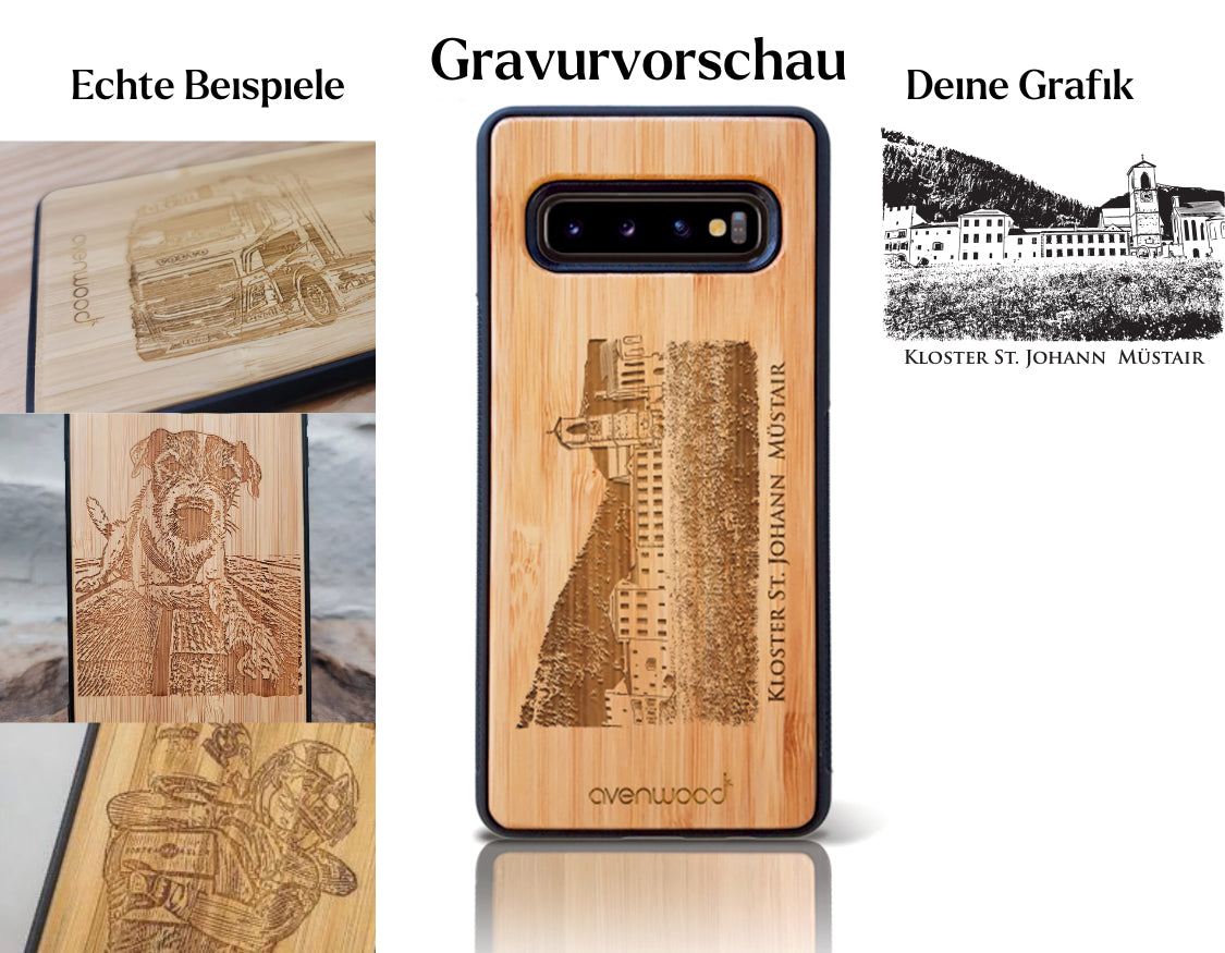 INDIVIDUEL Samsung Galaxy S10 bambou plastique