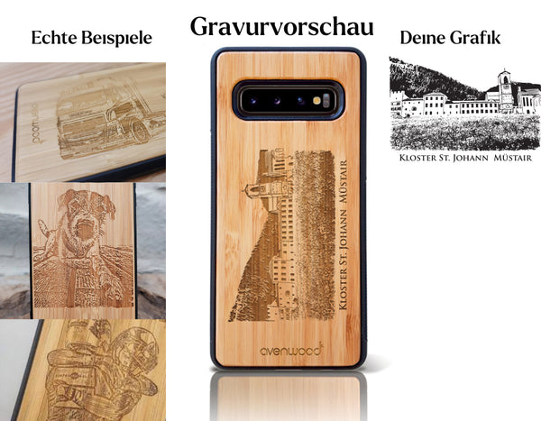 INDIVIDUELL Samsung Galaxy S10 Bambus-Kunststoff