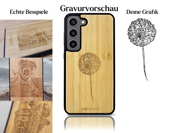 INDIVIDUELL Samsung Galaxy S23 Bambus-Kunststoff