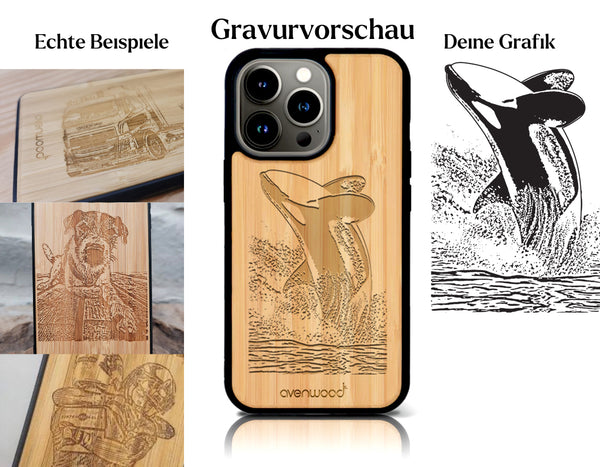 INDIVIDUELL iPhone 14 Pro Max Bambus-Kunststoff