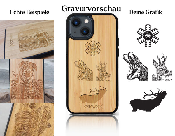 INDIVIDUELL Manfred Hörting iPhone 14 Bambus-Kunststoff
