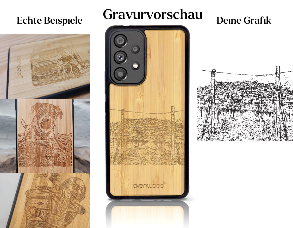 INDIVIDUEL Jil Alhaus Samsung Galaxy A53 plastique bambou