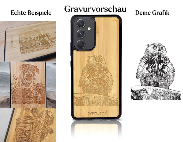 INDIVIDUELL Samsung Galaxy A54 Bambus-Kunststoff