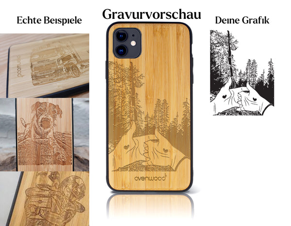 INDIVIDUELL iPhone 11 Bambus-Kunststoff