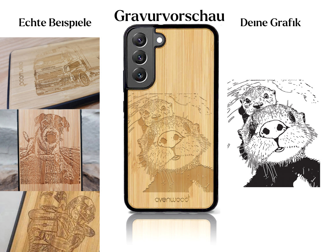 INDIVIDUELL Samsung Galaxy S22 Plus Bambus-Kunststoff