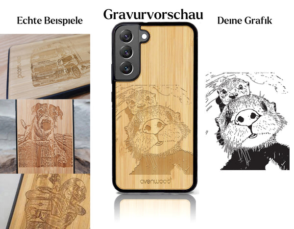 INDIVIDUELL Samsung Galaxy S22 Plus Bambus-Kunststoff