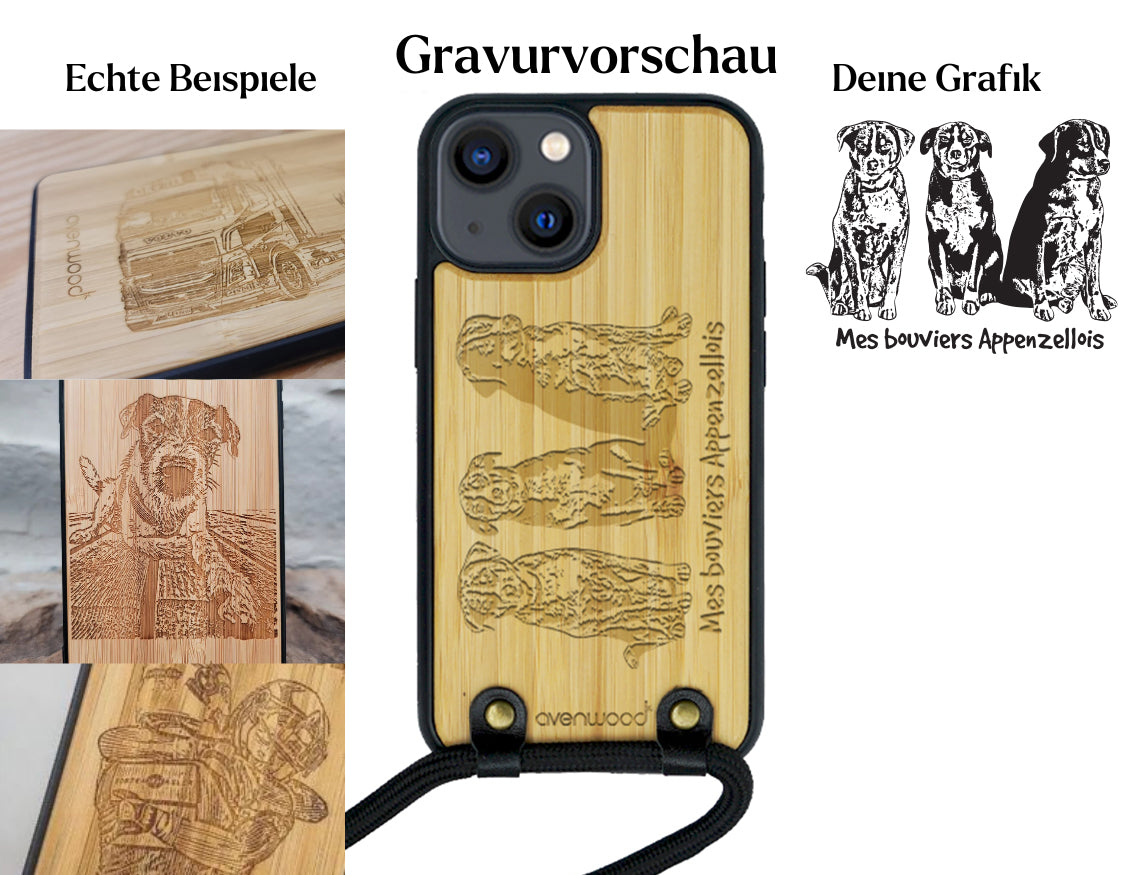 Coque INDIVIDUELLE iPhone 13 Mini à accrocher autour du cou