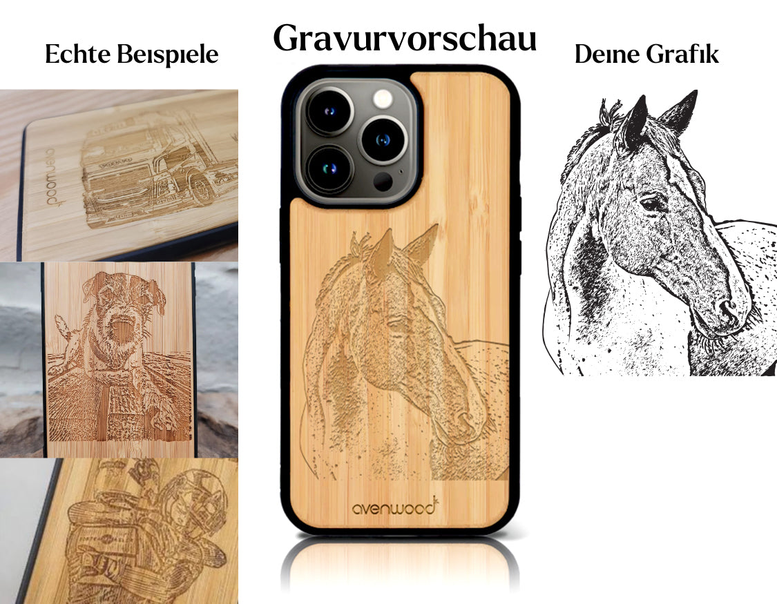 INDIVIDUEL Sarah Füllmann iPhone 14 Pro plastique bambou