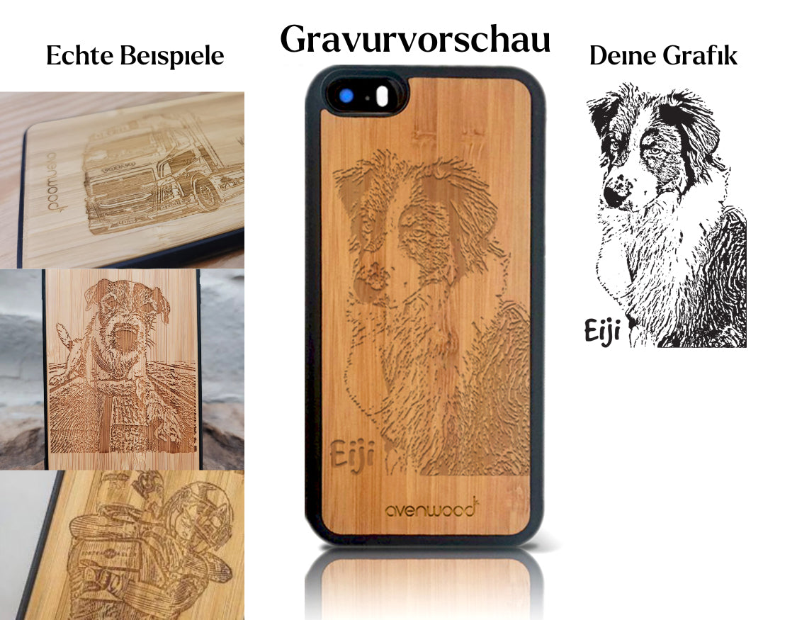 INDIVIDUEL iPhone 5/SE bambou plastique