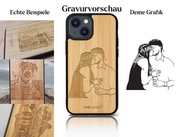 INDIVIDUELL iPhone 15 Bambus-Kunststoff