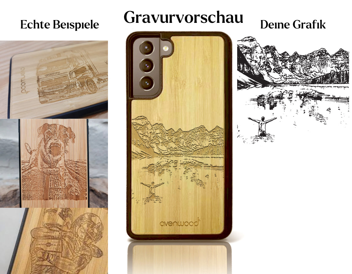 INDIVIDUELL Samsung Galaxy A52 Bambus-Kunststoff